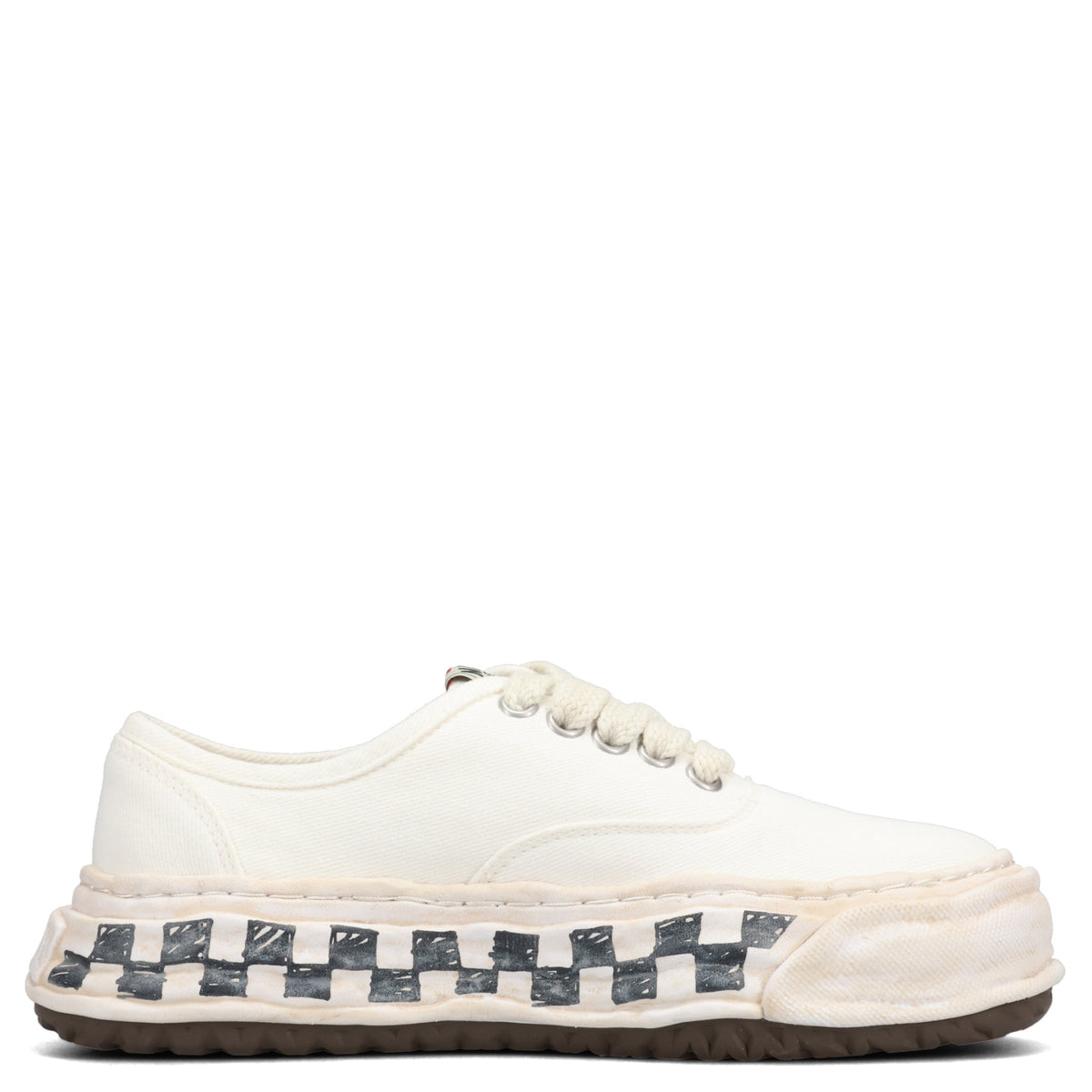BAKER26 GRAFFITI SOLE LOW-TOP SNEAKERS / 011:WHITE