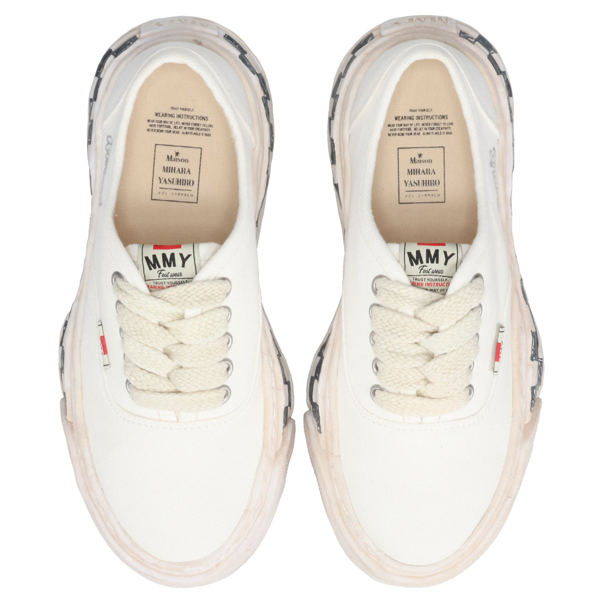 BAKER26 GRAFFITI SOLE LOW-TOP SNEAKERS / 011:WHITE