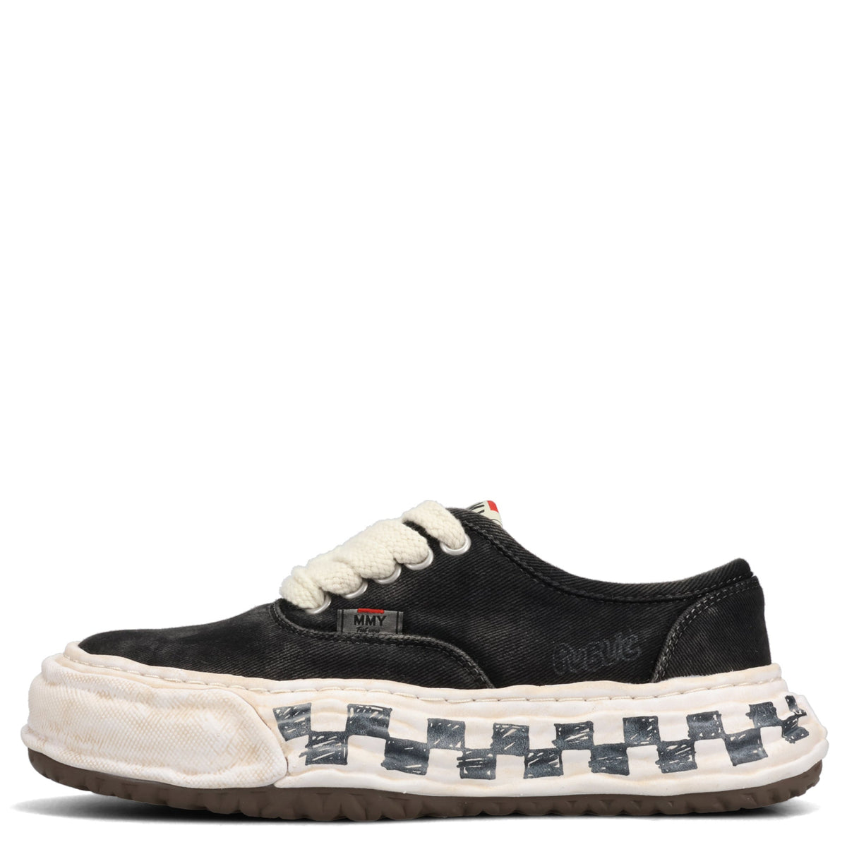 BAKER26 GRAFFITI SOLE LOW-TOP SNEAKERS / 018:BLACK