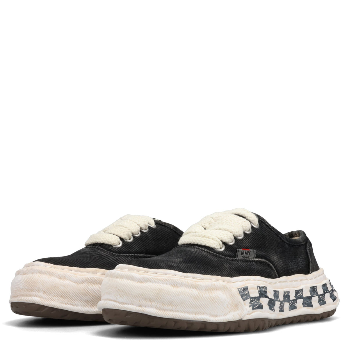 BAKER26 GRAFFITI SOLE LOW-TOP SNEAKERS / 018:BLACK