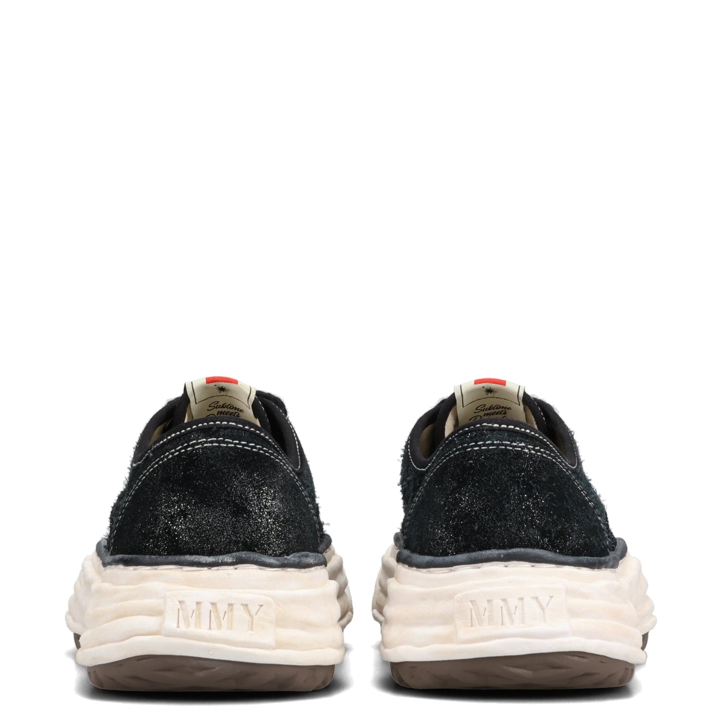 BAKER26 GLITTERY SUEDE LOW-TOP SNEAKERS / 018:BLACK