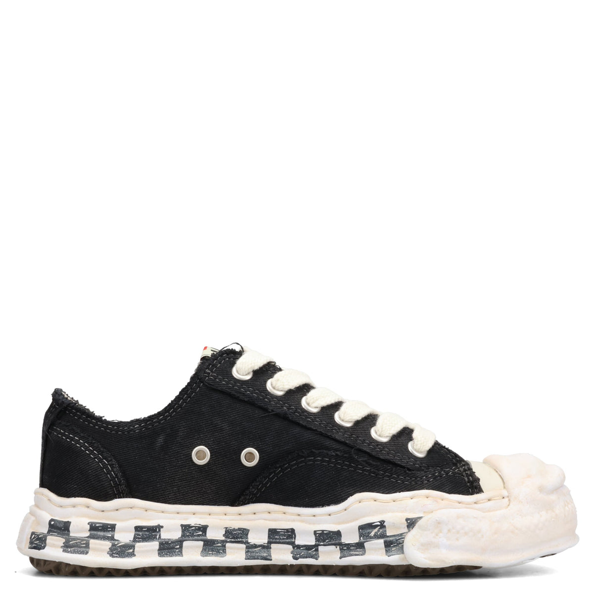 HANK GRAFFITI SOLE LOW-TOP SNEAKERS / 018:BLACK