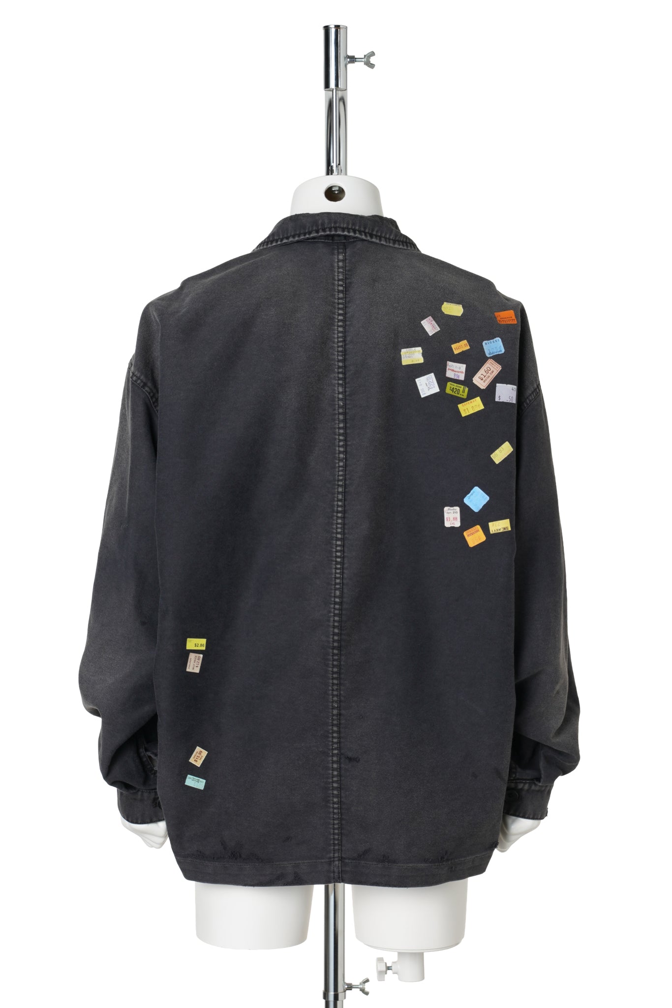 PRICE STICKER REPAIR SHIRT / BLACK