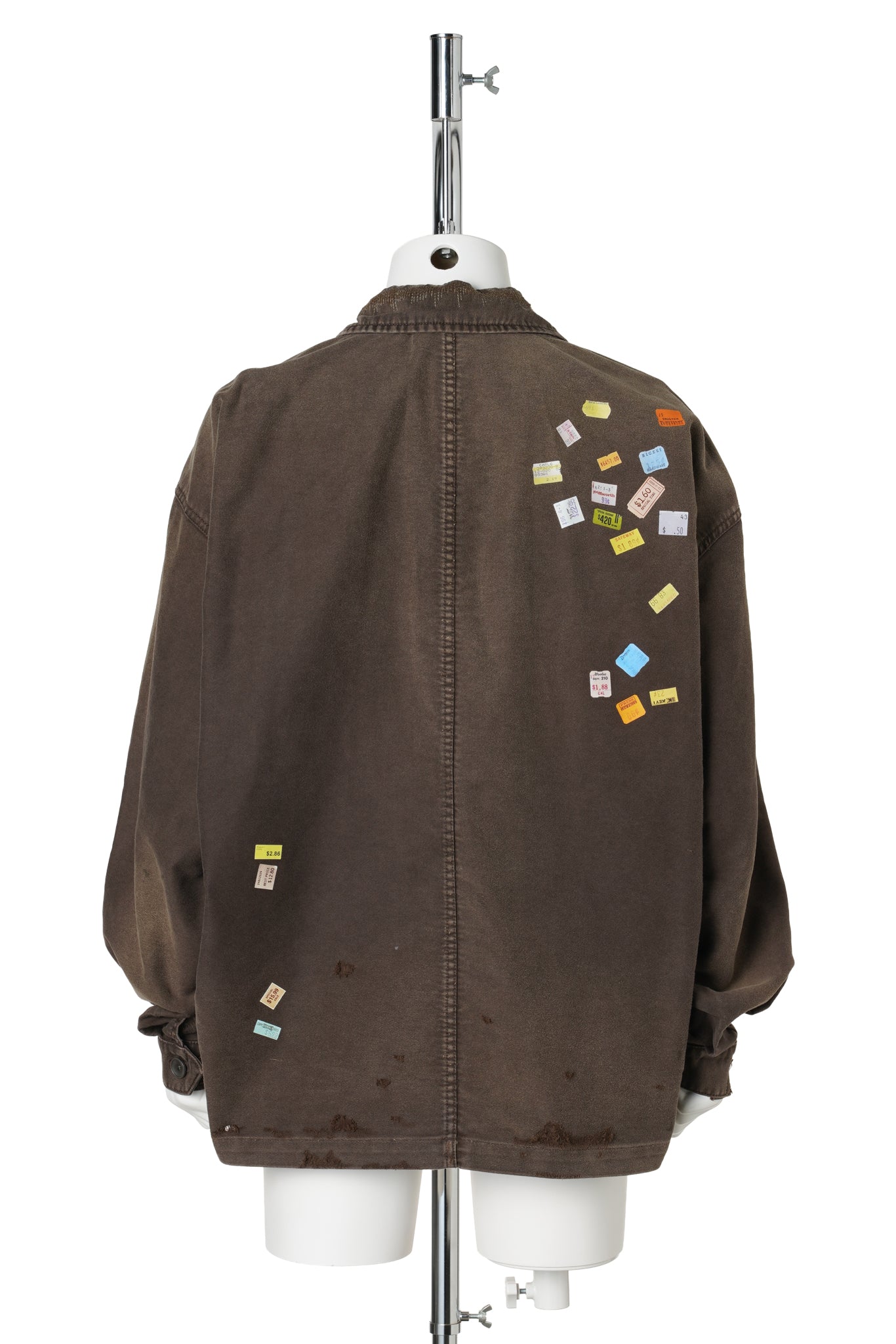 PRICE STICKER REPAIR SHIRT / BROWN