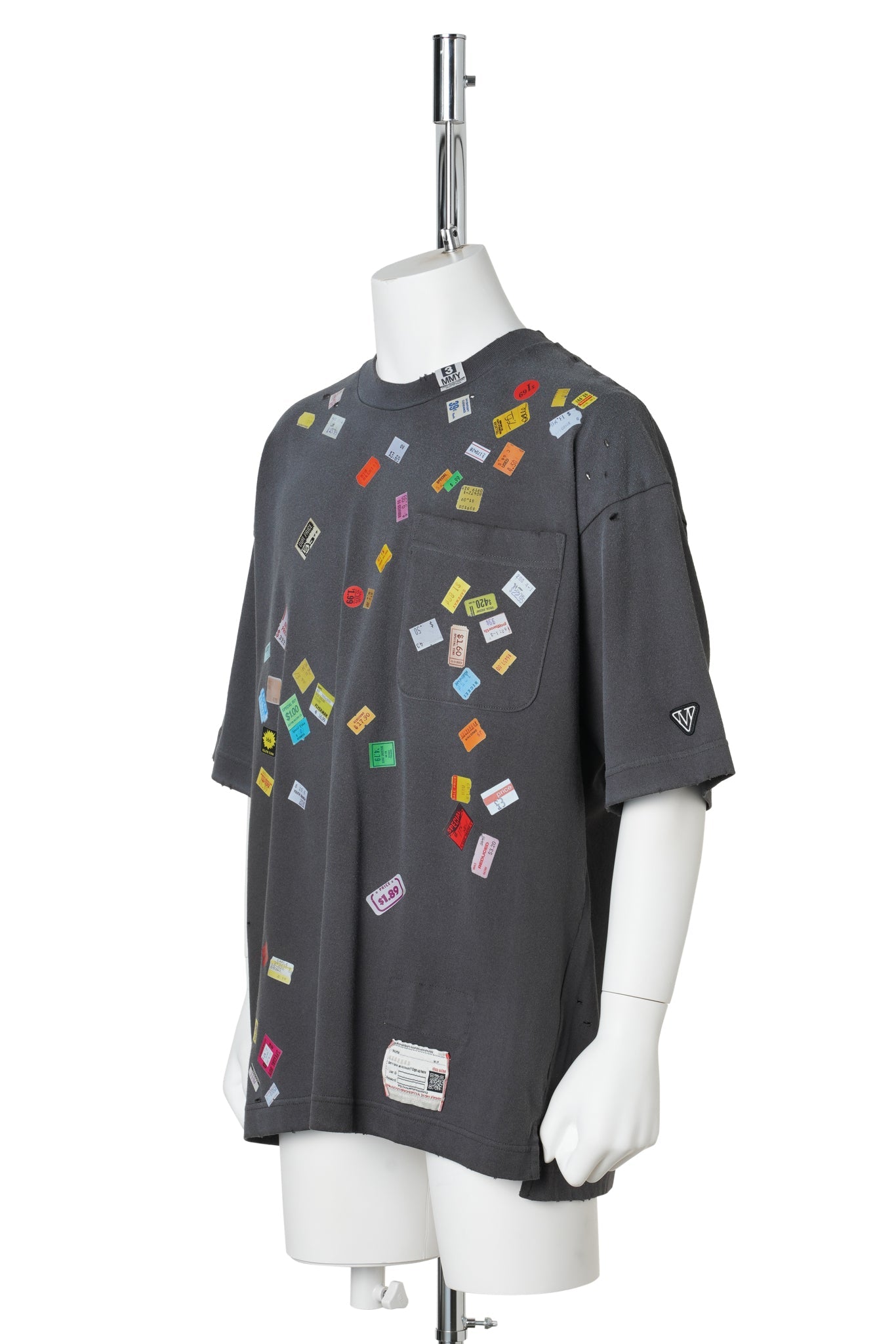 PRICE STICKER TEE / BLACK