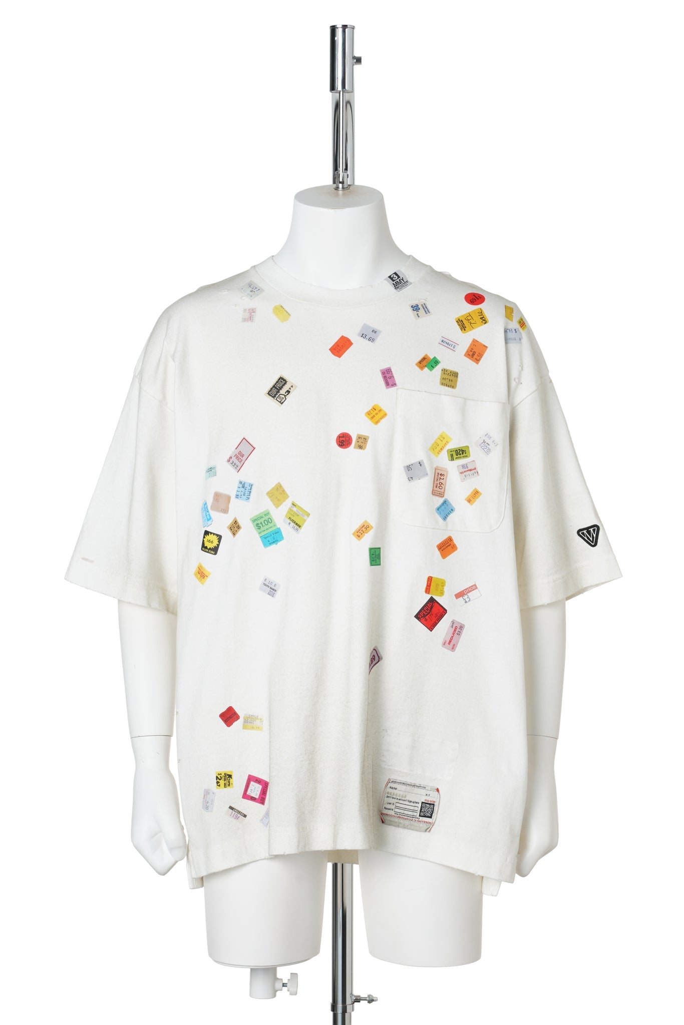 PRICE STICKER TEE / WHITE