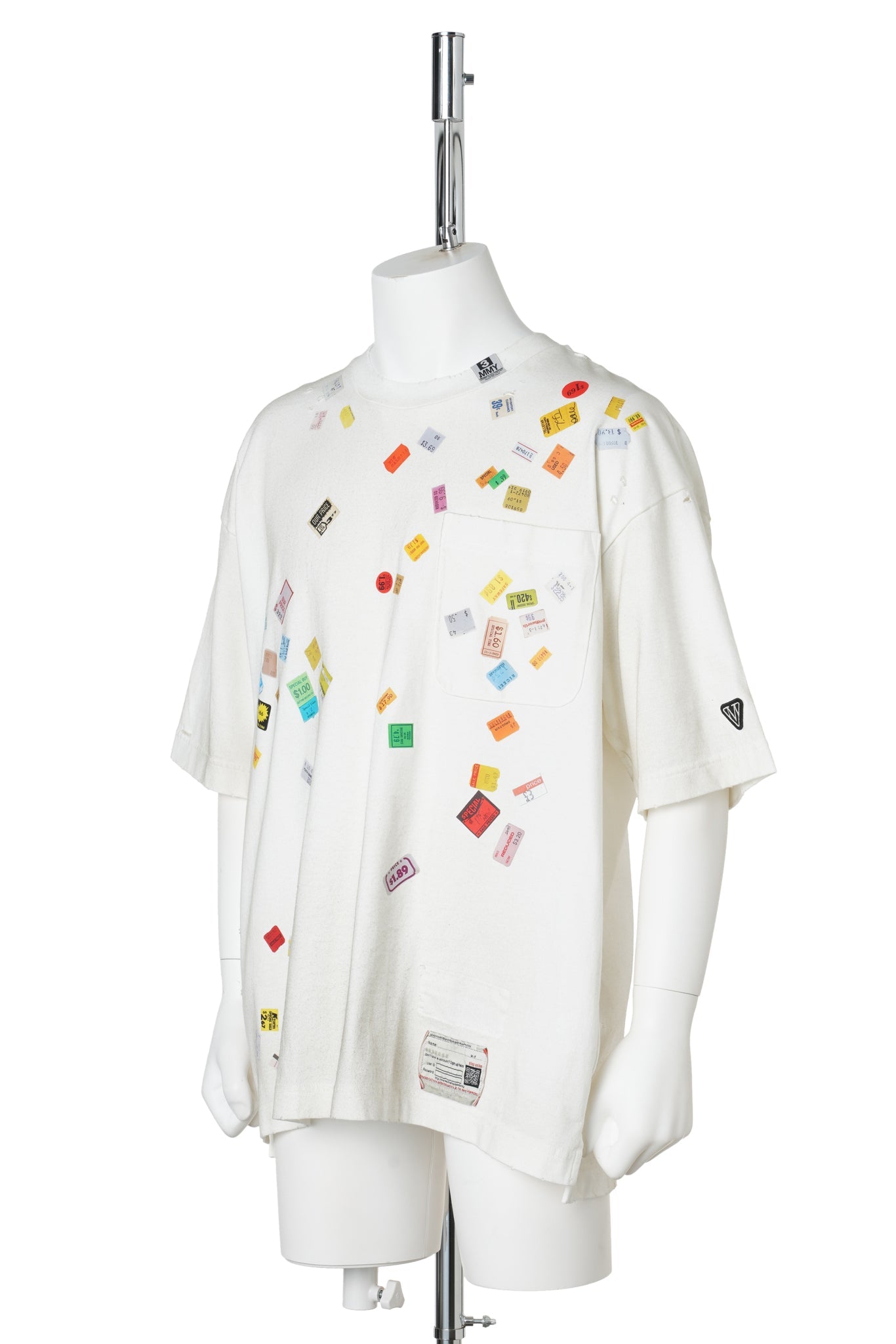 PRICE STICKER TEE / WHITE