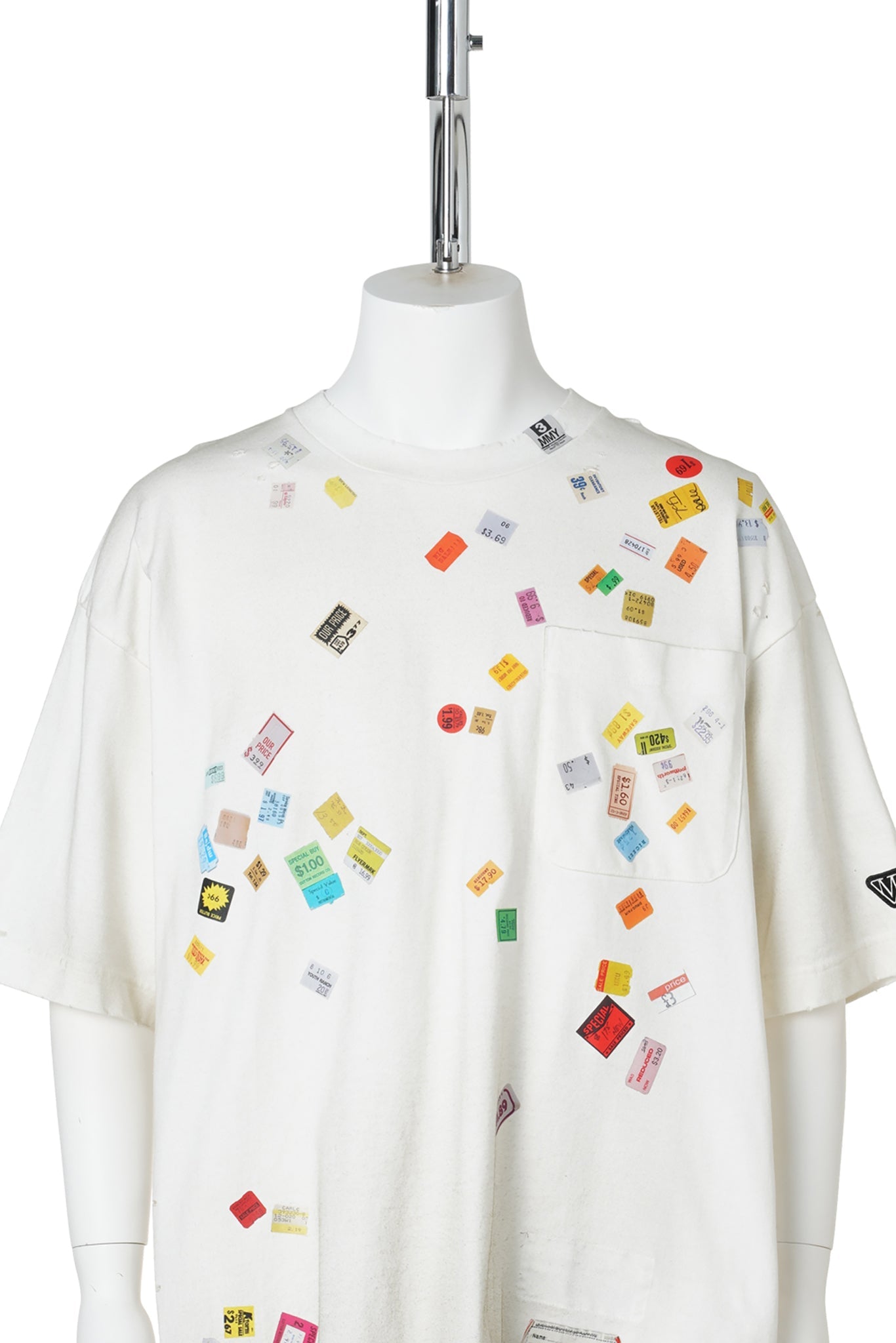 PRICE STICKER TEE / WHITE