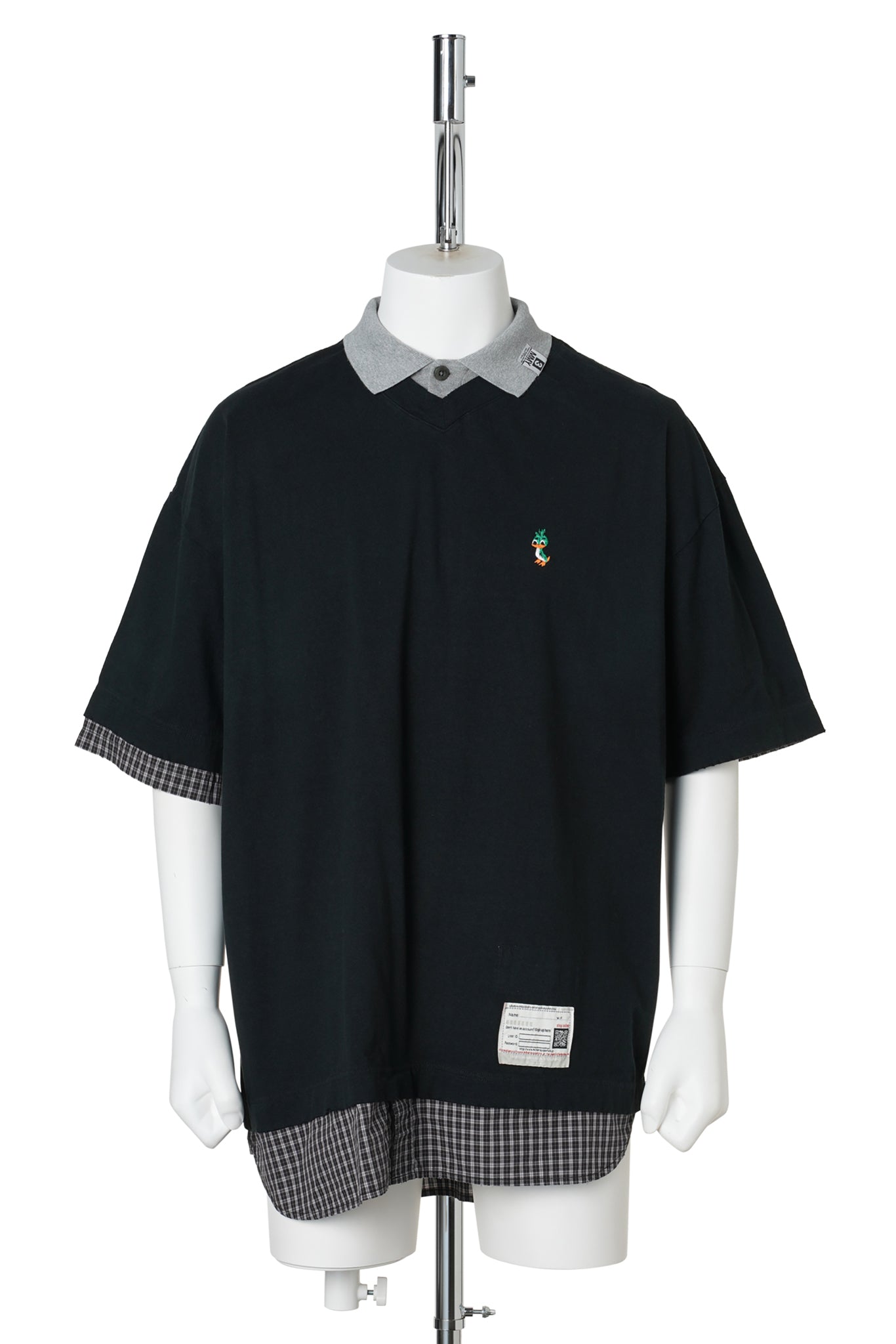 TRIPLE LAYERED TEE / BLACK