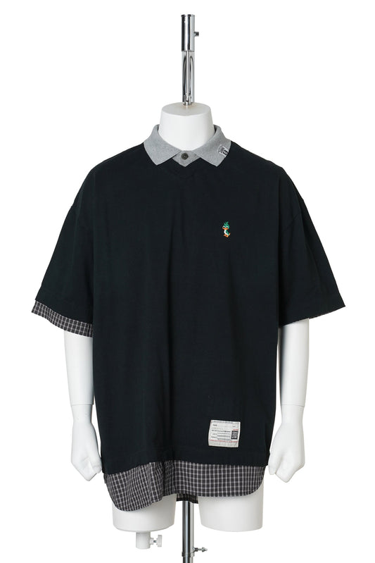 TRIPLE LAYERED TEE / BLACK
