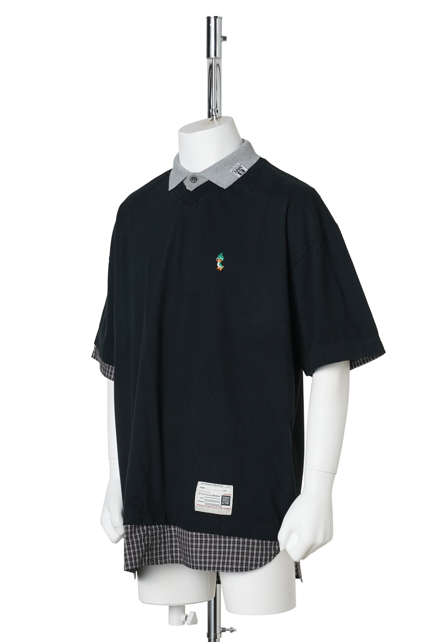 TRIPLE LAYERED TEE / BLACK