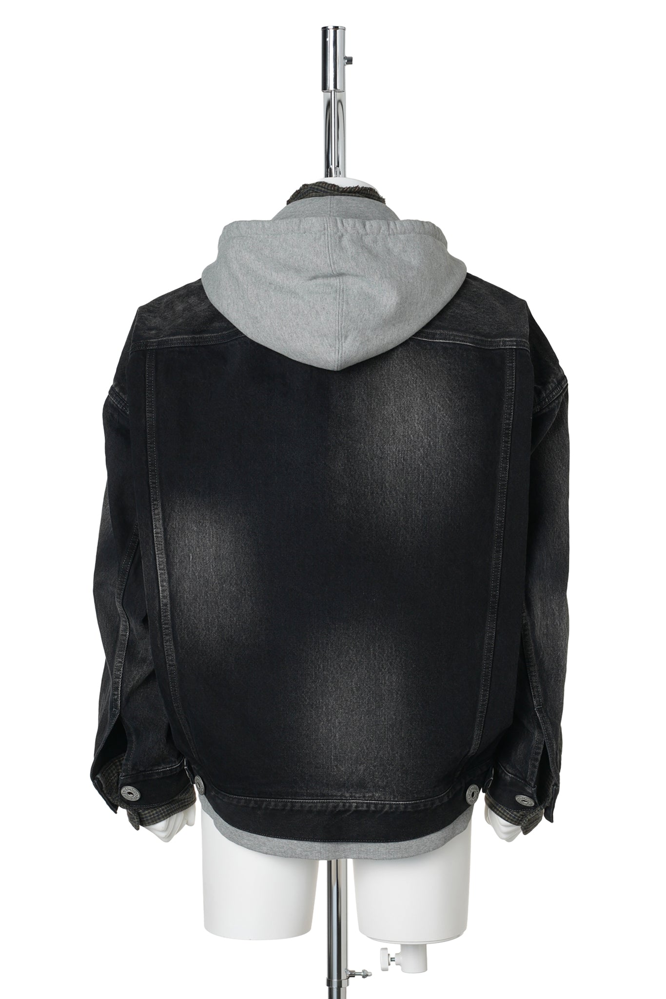 TRIPLE LAYERED DENIM JK / BLACK