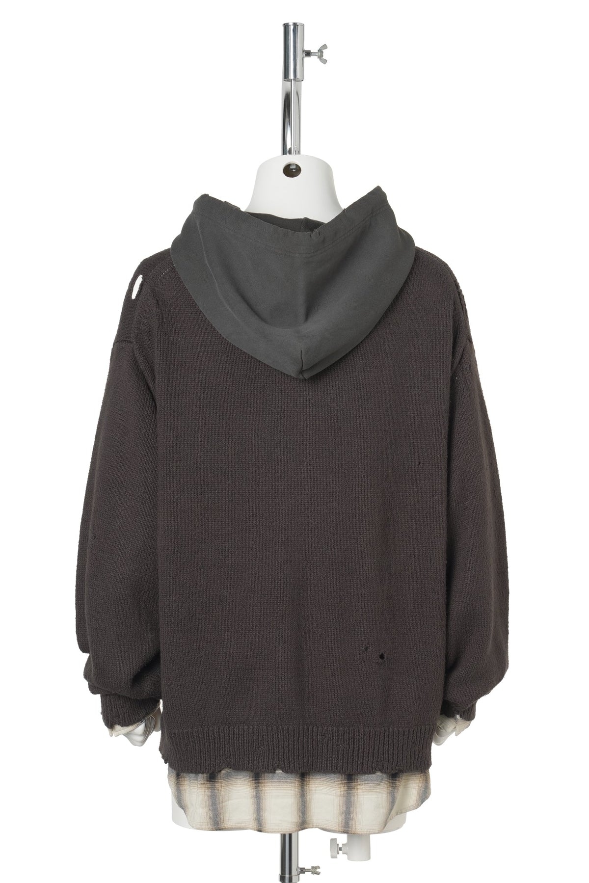 TRIPLE LAYERED SWEAT HOODIE / BLACK