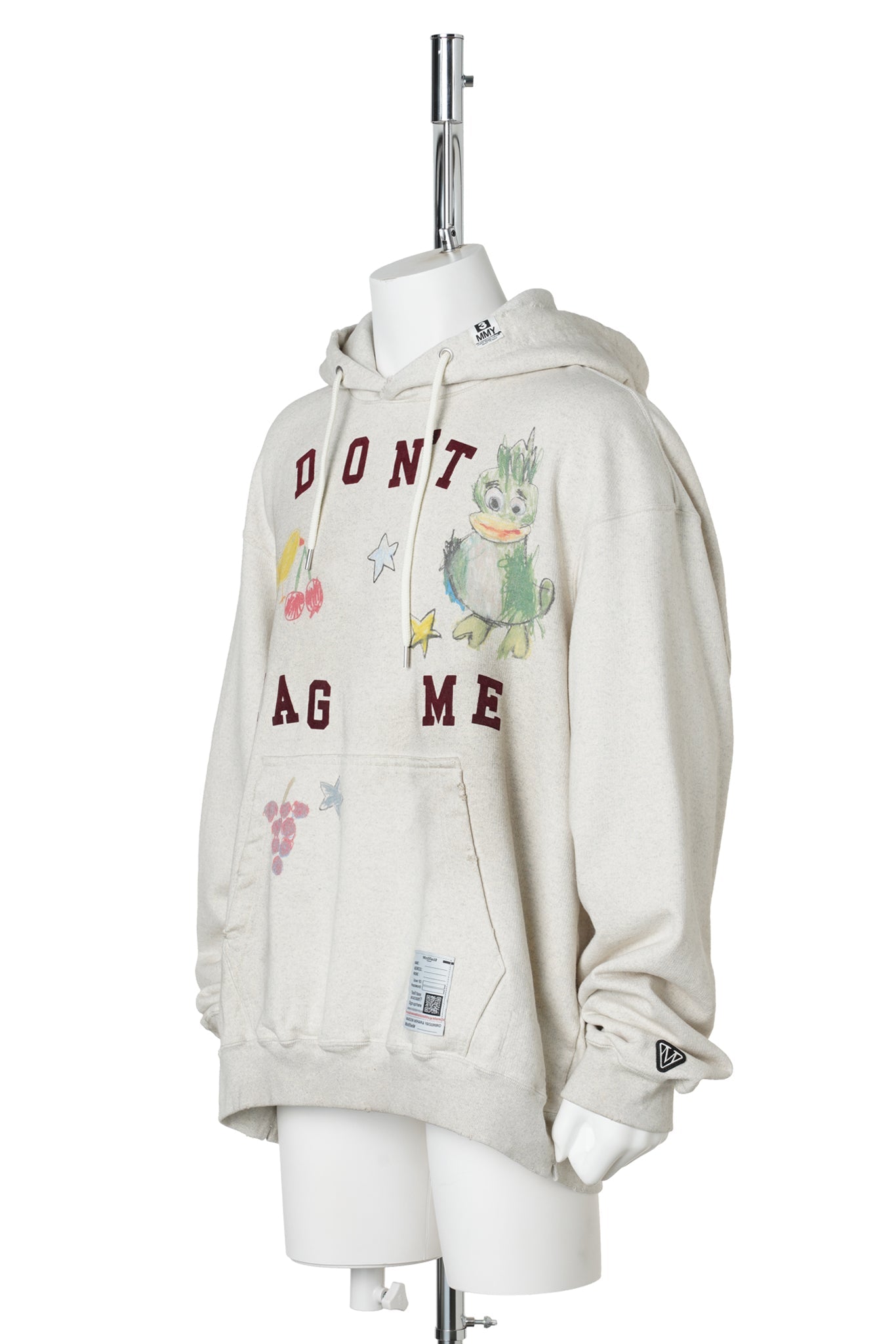 KIDS DOODLE SWEAT HOODIE / WHITE
