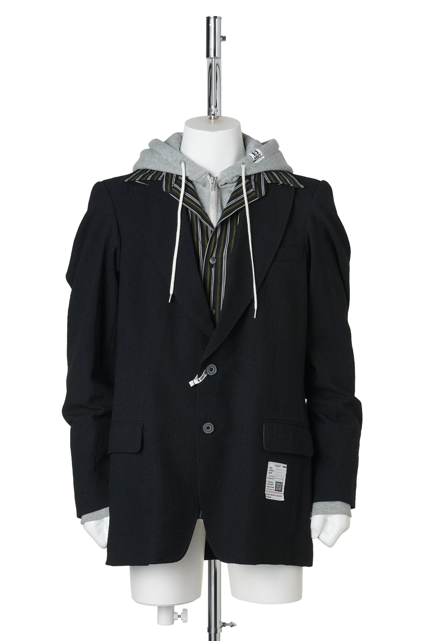 TRIPLE LAYERED BLAZER / BLACK
