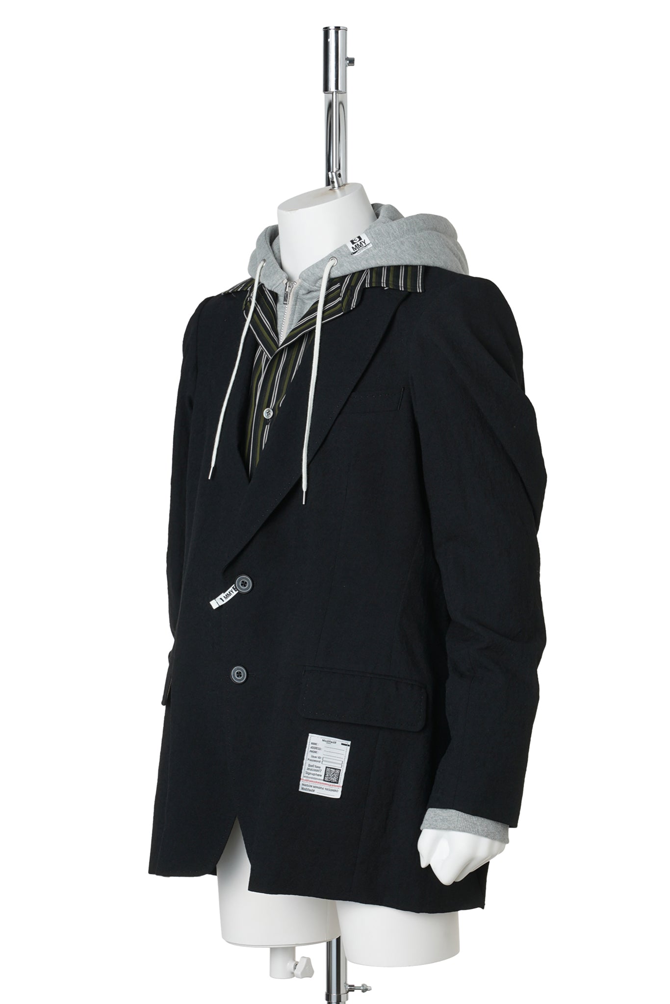 TRIPLE LAYERED BLAZER / BLACK