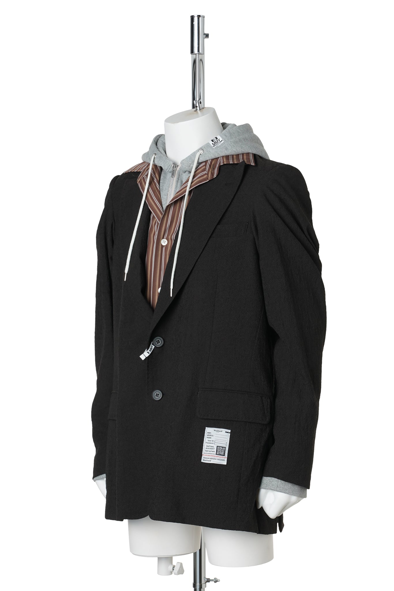 TRIPLE LAYERED BLAZER / DK.BROWN