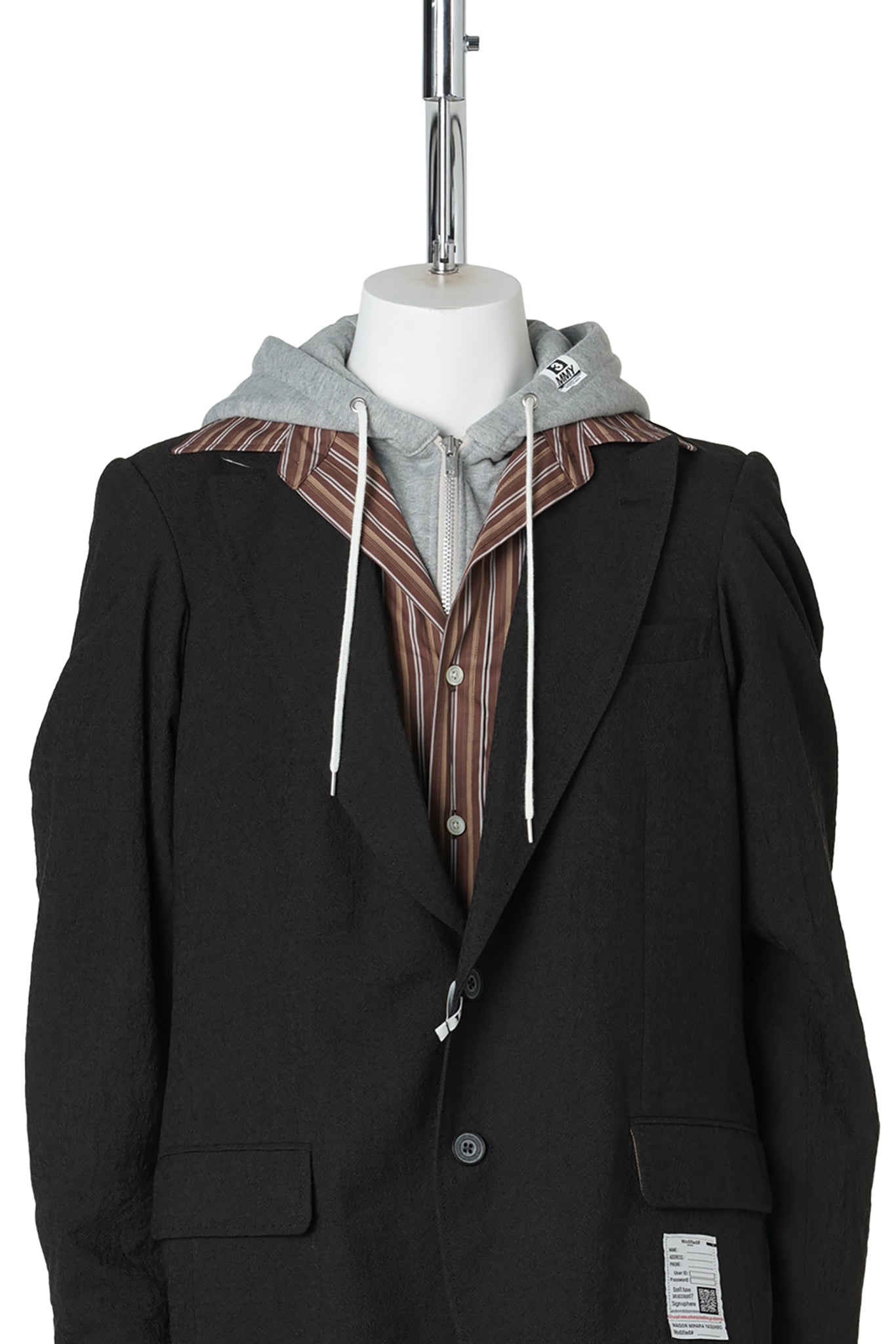 TRIPLE LAYERED BLAZER / DK.BROWN