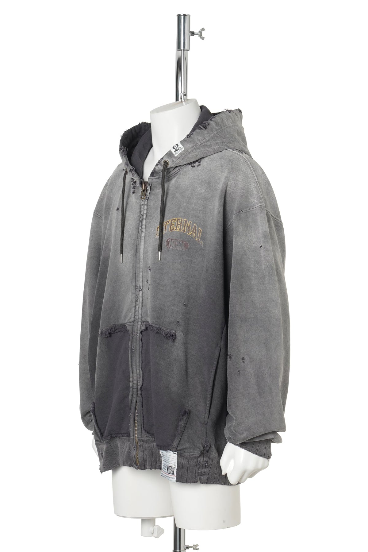 SUN FADED SWEAT PARKA / BLACK