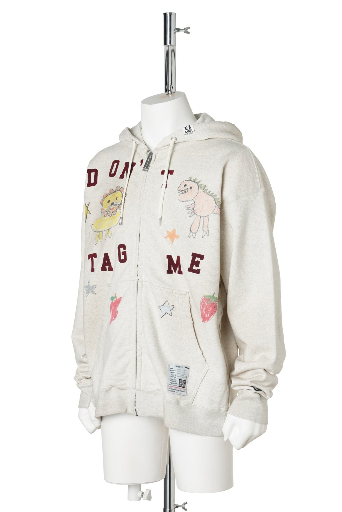 KIDS DOODLE SWEAT PARKA / WHITE