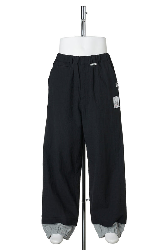 BOTTOM LAYERD TROUSERS / BLACK