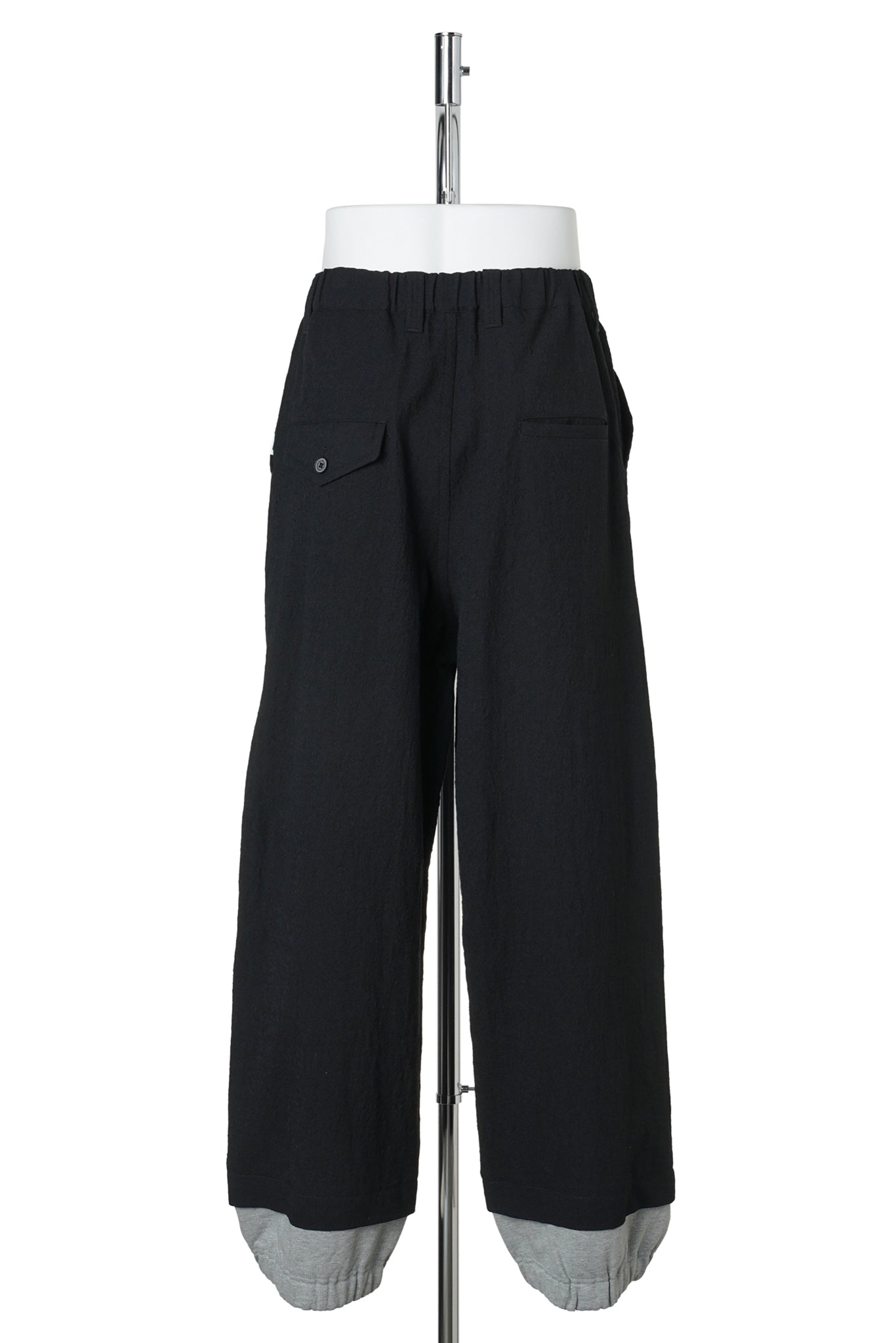 BOTTOM LAYERD TROUSERS / BLACK