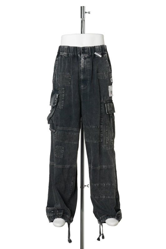 REPAIR CARGO TROUSERS / BLACK