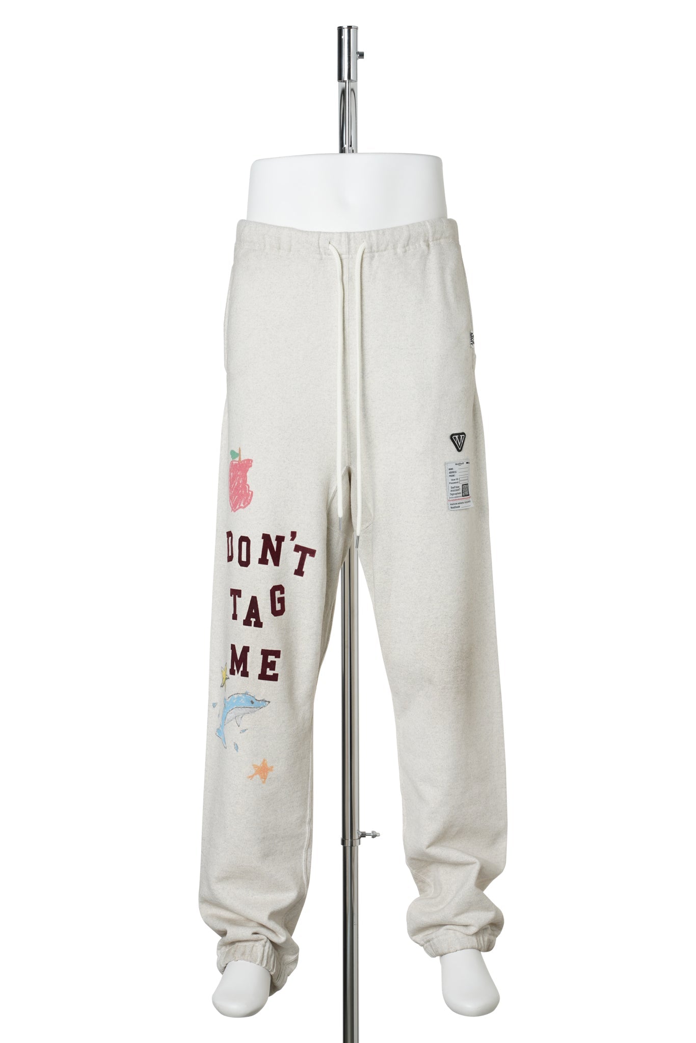 KIDS DOODLE SWEAT PANTS / WHITE