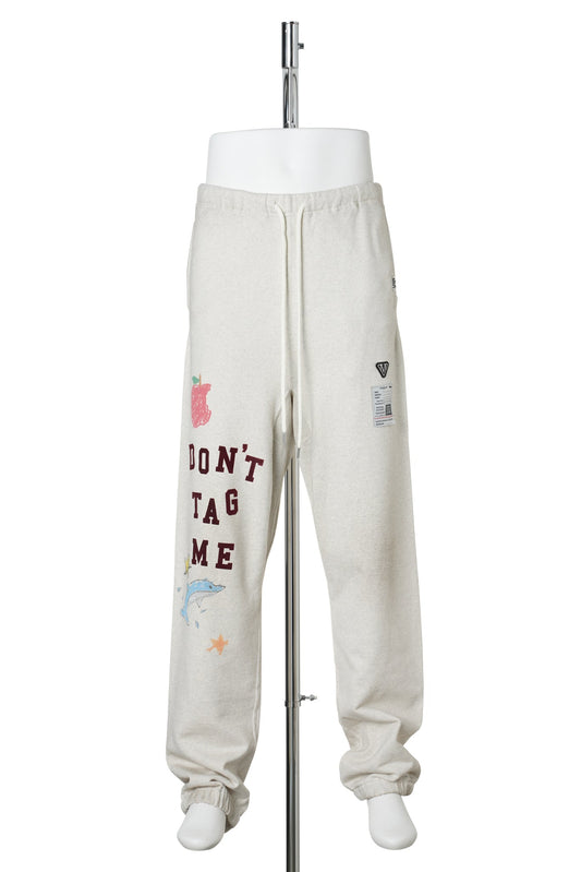 KIDS DOODLE SWEAT PANTS / WHITE