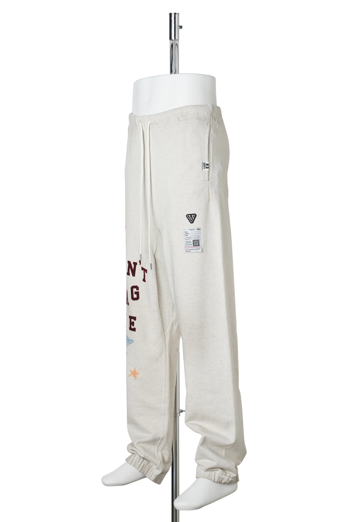 KIDS DOODLE SWEAT PANTS / WHITE