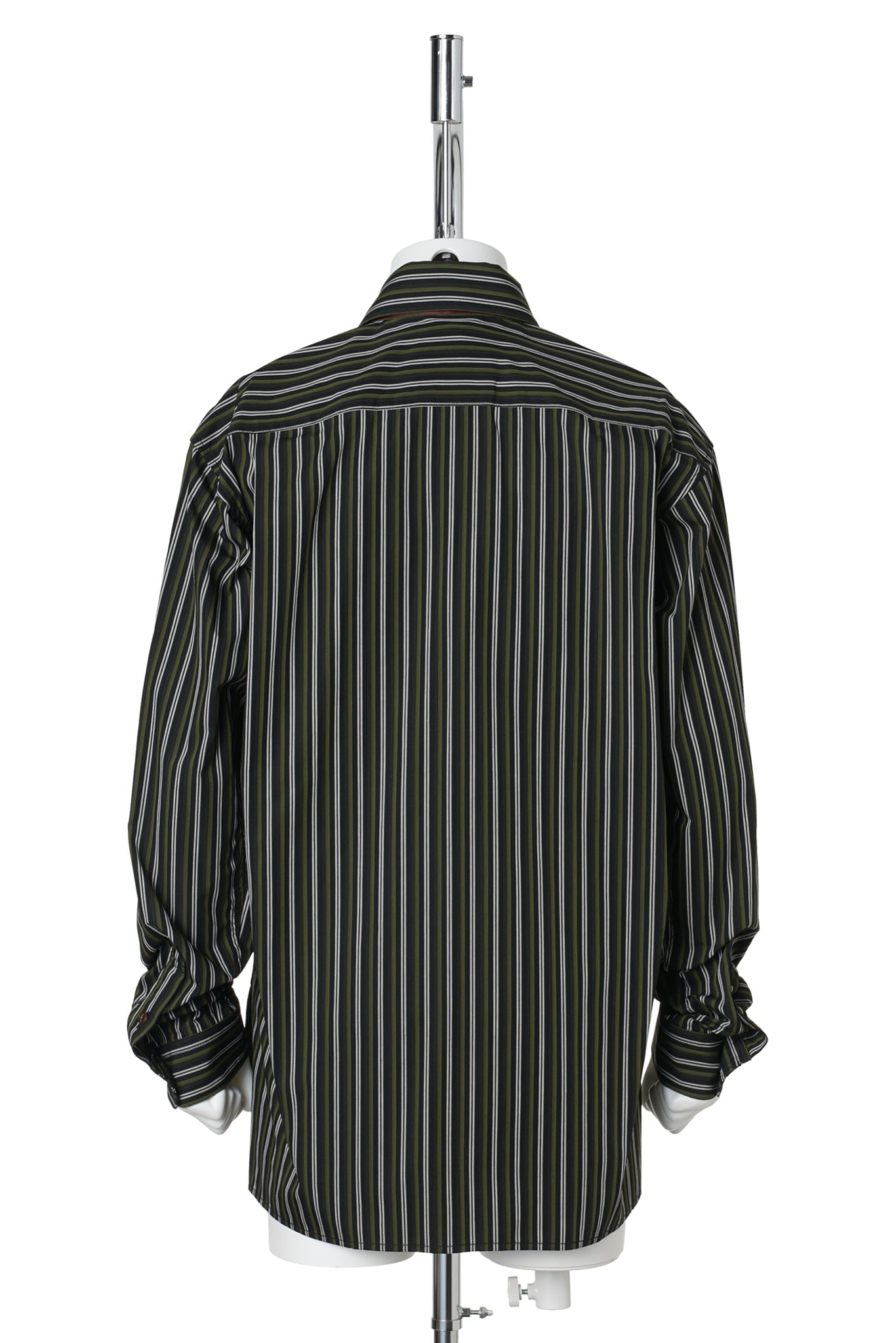 ATTACHED TIE L/S SHIRTS / BLACK