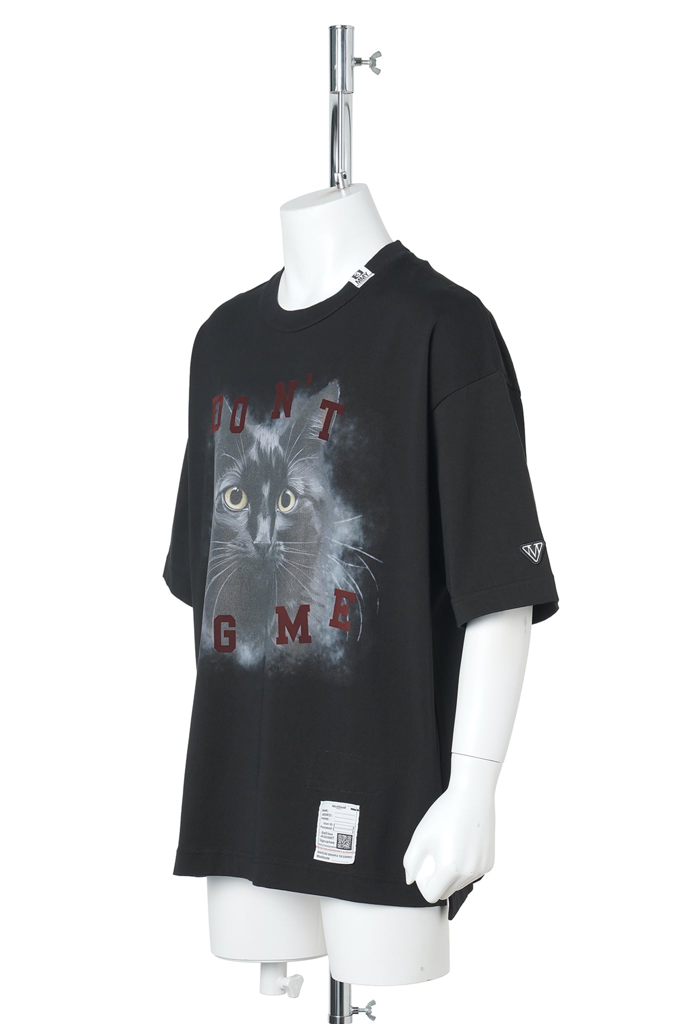 CAT PRINTED TEE / BLACK