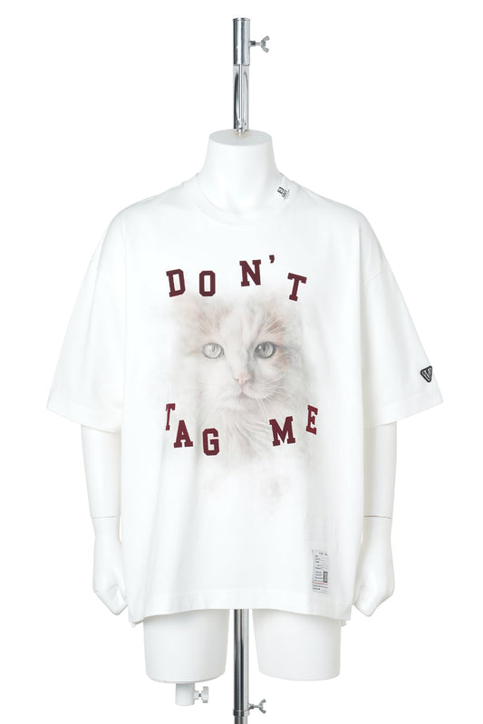 CAT PRINTED TEE / WHITE