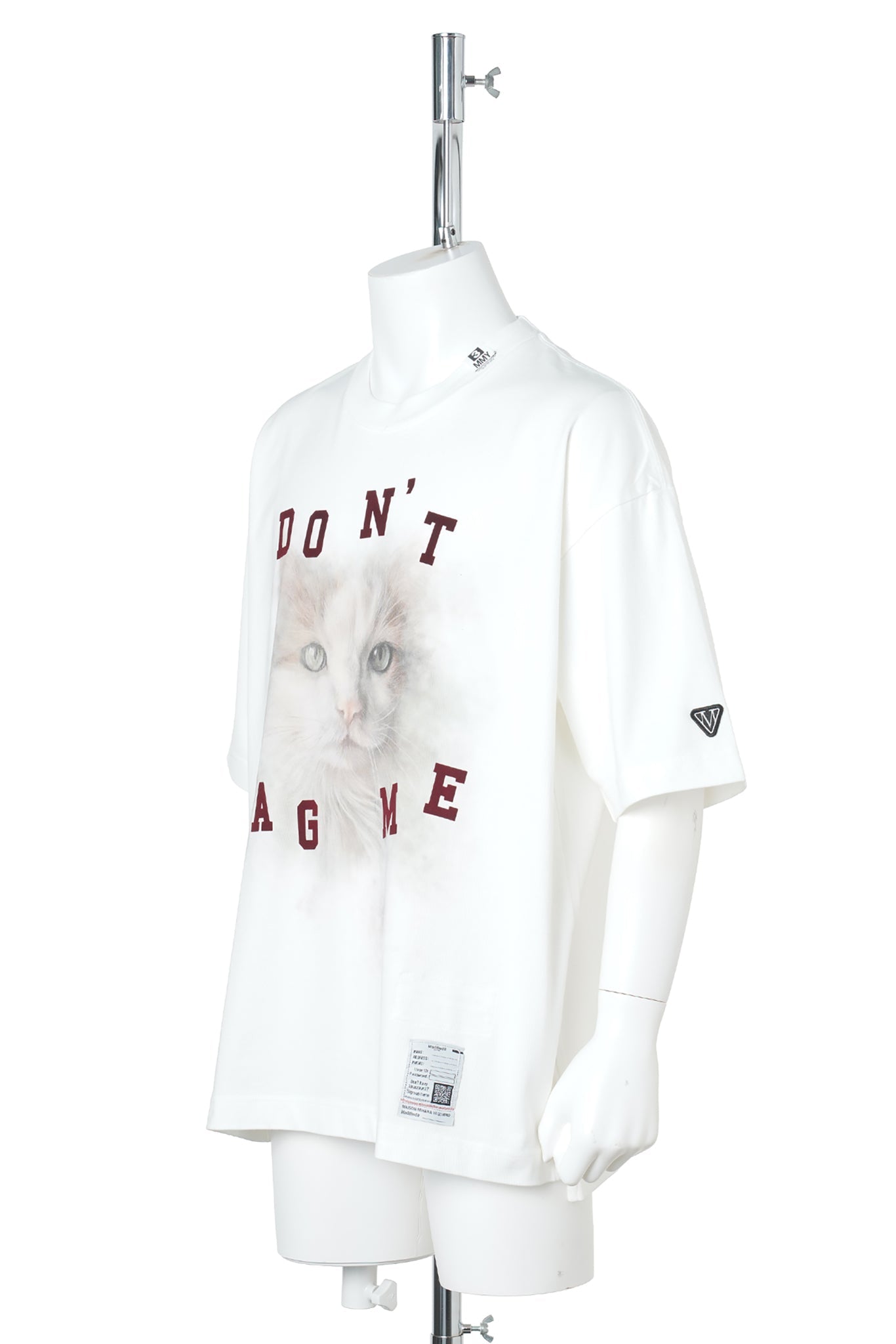 CAT PRINTED TEE / WHITE