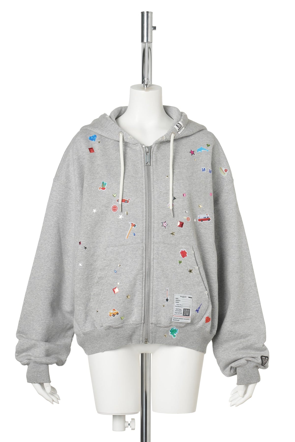 KIDS STICKER PARKA / GRAY
