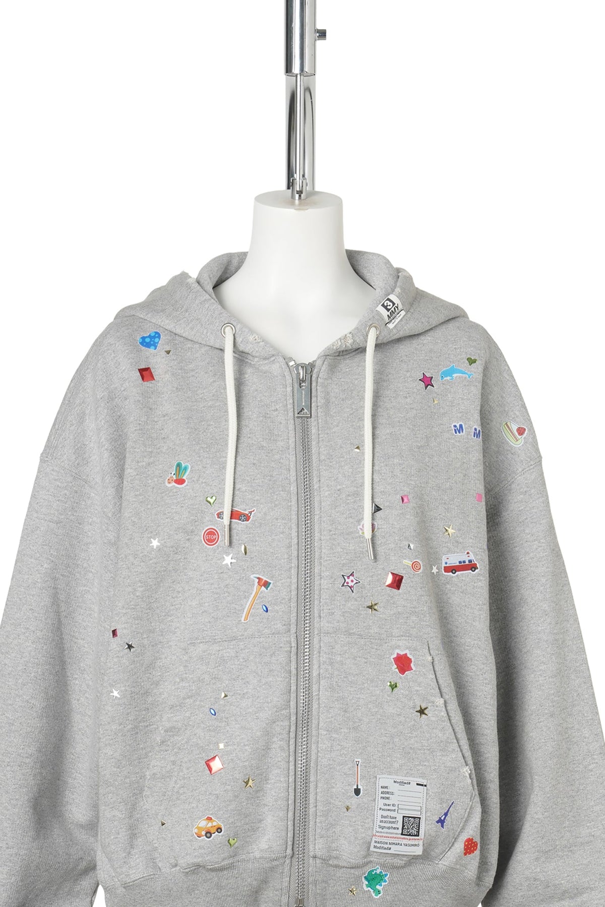 KIDS STICKER PARKA / GRAY