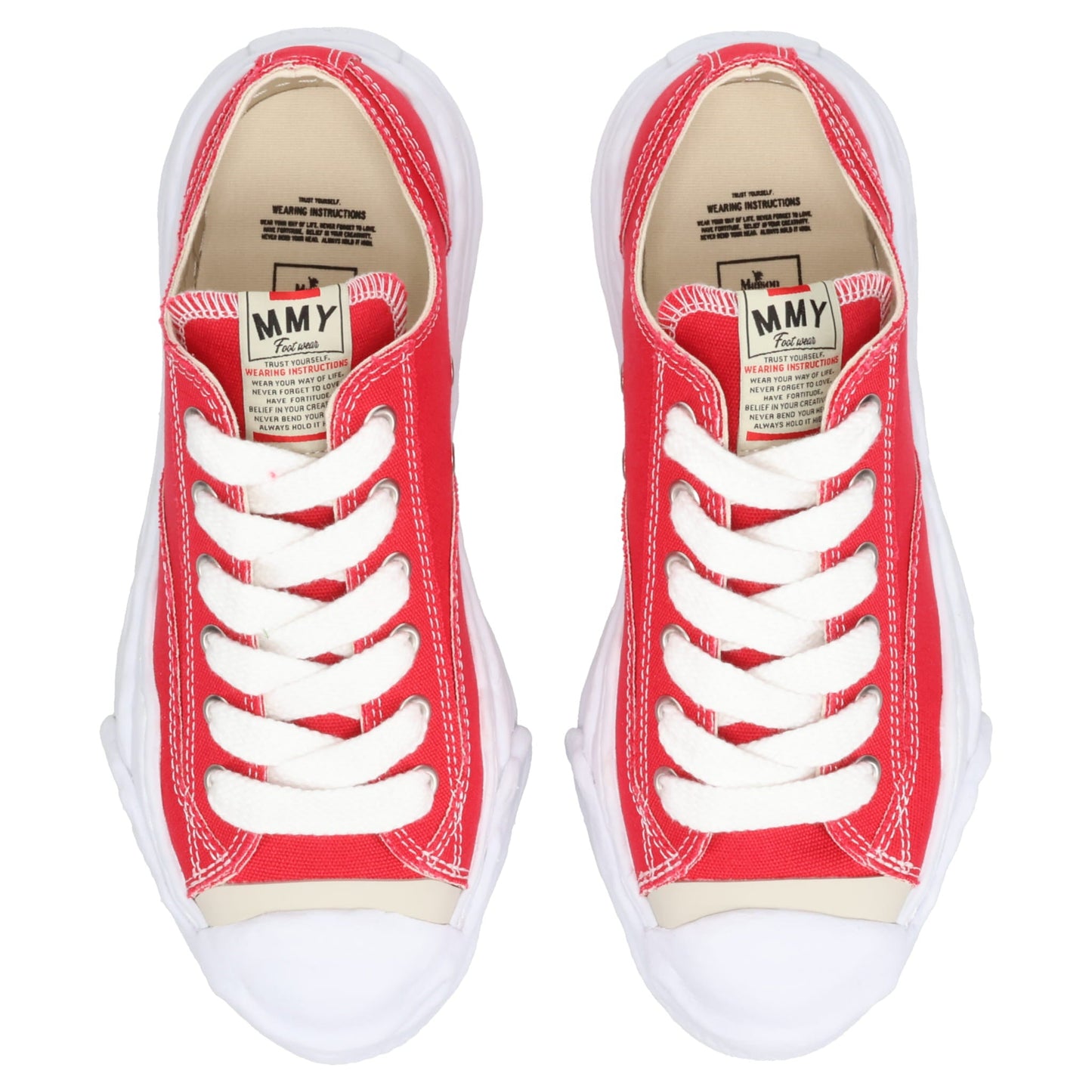 HANK / ORIGINAL SOLE CANVAS LOW-TOP SNEAKER / 046:RED