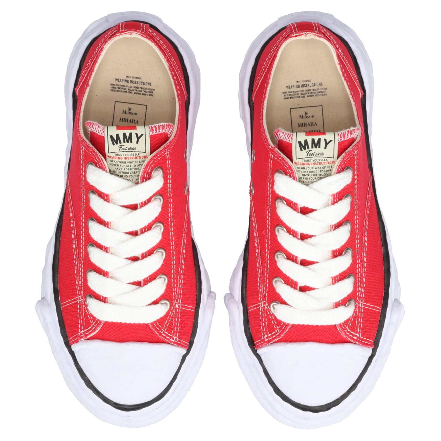 PETERSON 23 / ORIGINAL SOLE CANVAS LOW-TOP SNEAKER / 046:RED