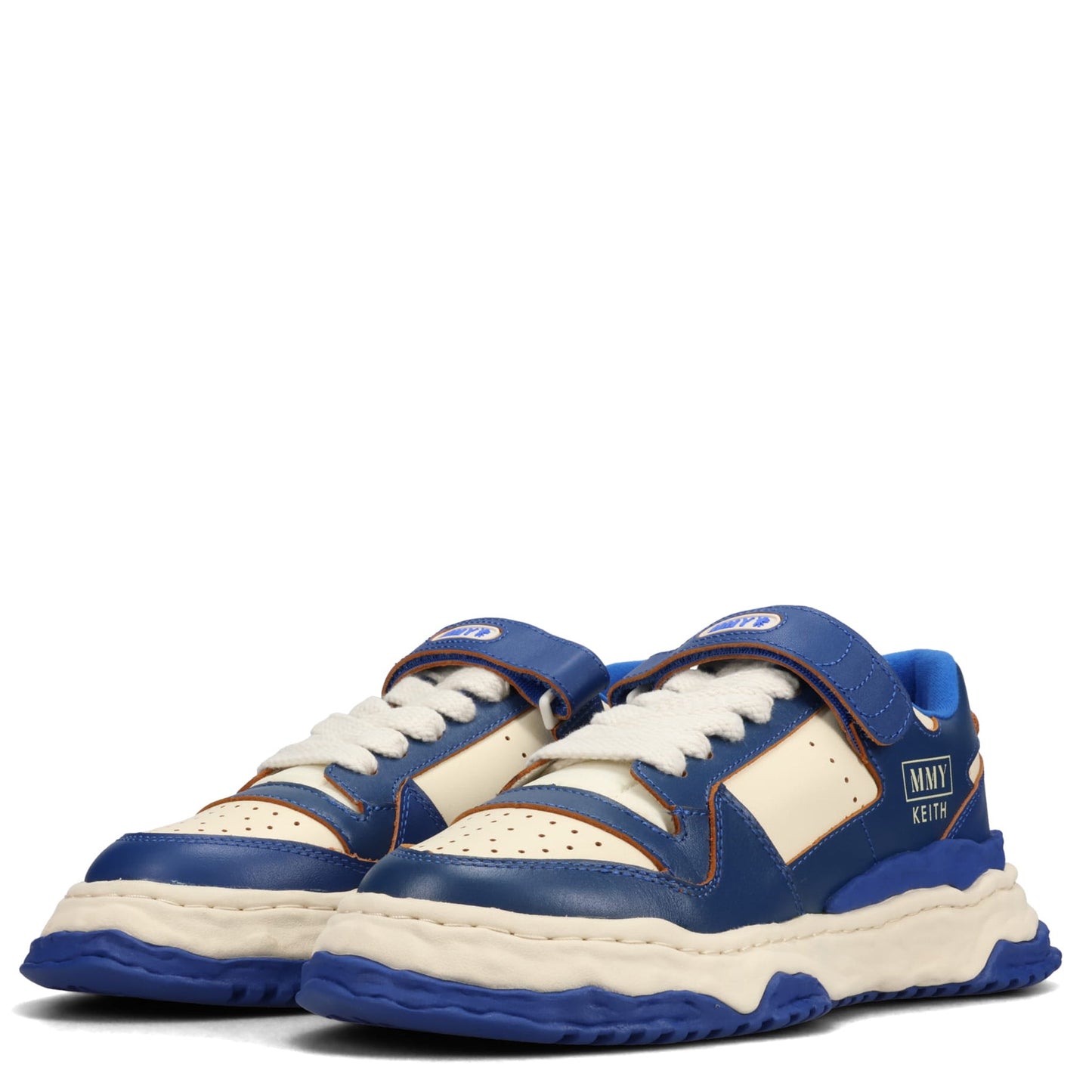 KEITH / ORIGINAL SOLE LEATHER LOW-TOP SNEAKER / 082:BLU/WHT