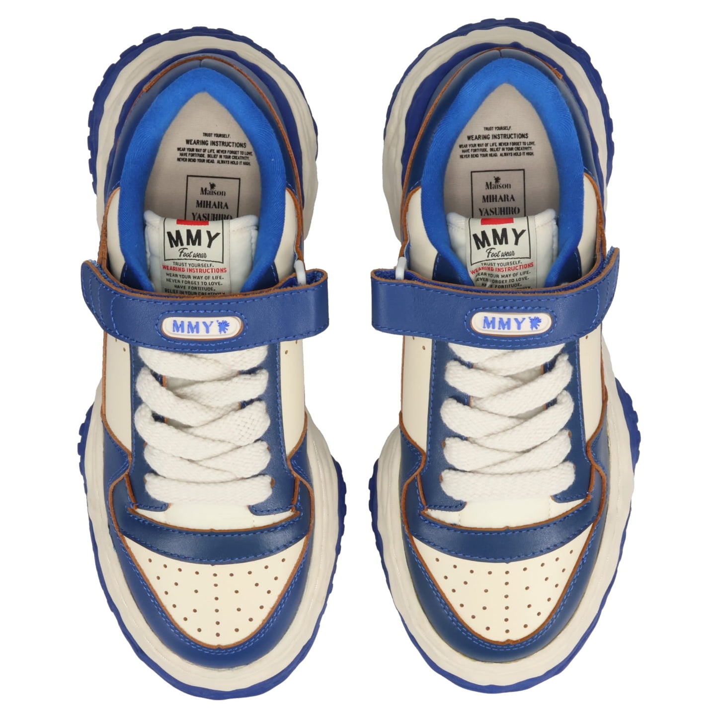 KEITH / ORIGINAL SOLE LEATHER LOW-TOP SNEAKER / 082:BLU/WHT