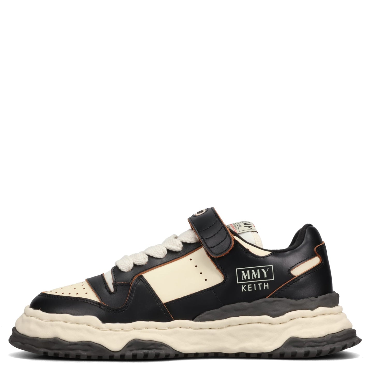 KEITH / ORIGINAL SOLE LEATHER LOW-TOP SNEAKER / 115:BLK/WHT