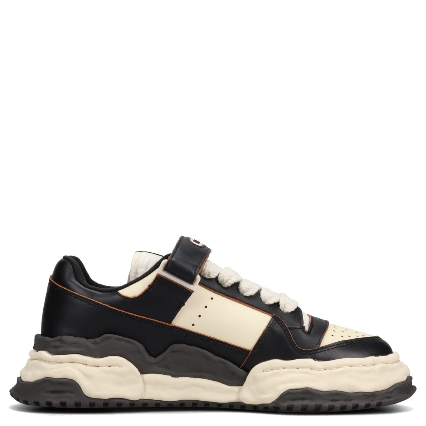 KEITH / ORIGINAL SOLE LEATHER LOW-TOP SNEAKER / 115:BLK/WHT