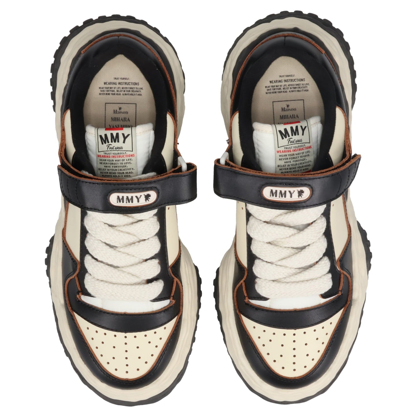 KEITH / ORIGINAL SOLE LEATHER LOW-TOP SNEAKER / 115:BLK/WHT