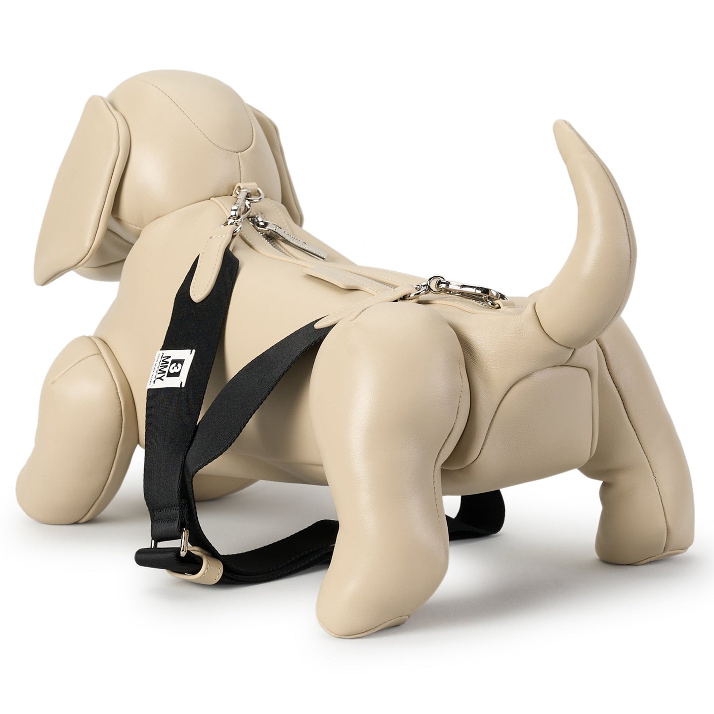 DOLLS / MEDIUM DACHSHUND BAG / BEIGE