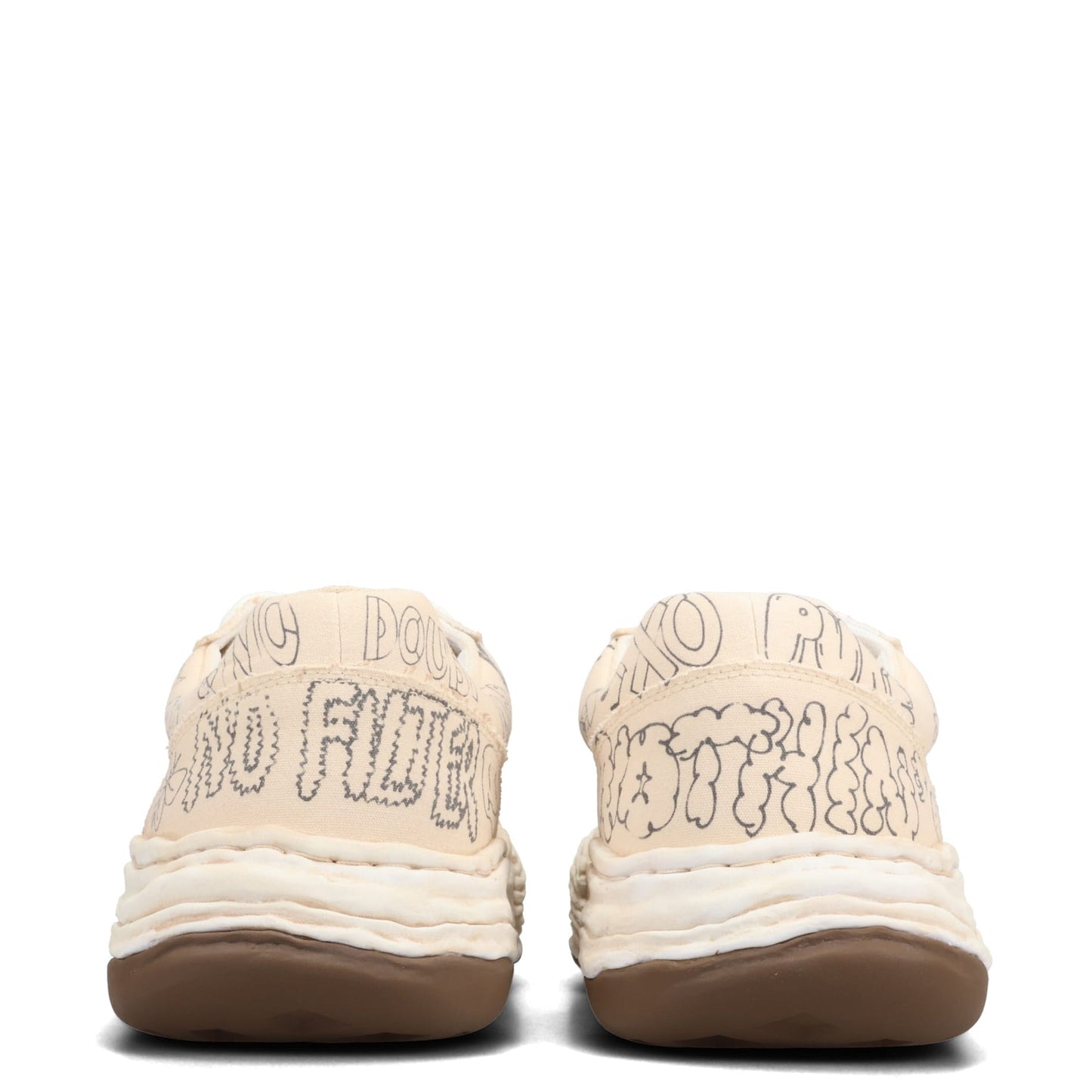 OLIVER / ORIGINAL SOLE GRAFFITI PRINTED CANVAS LOW-TOP SNEAKER / 011:WHITE