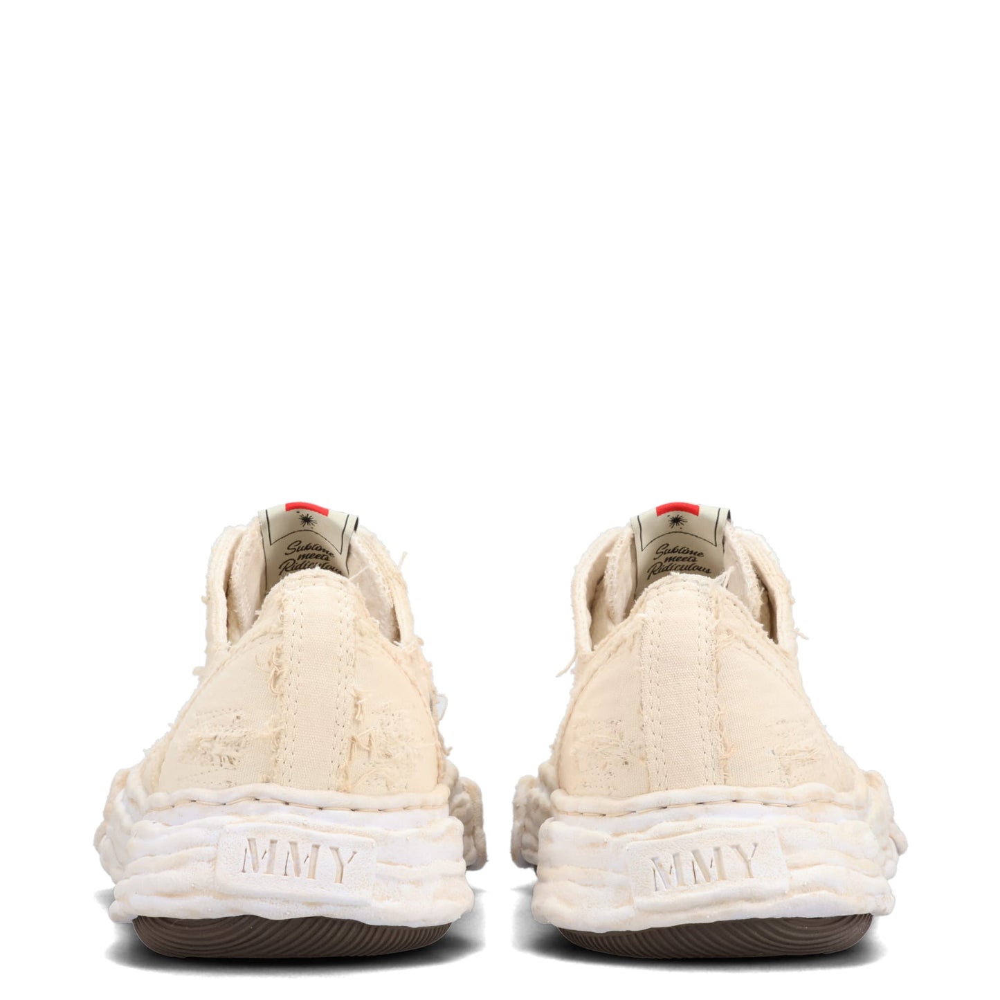 PETERSON23 / ORIGINAL SOLE RIPPING AND OVER DYEING CANVAS LOW -TOP SNEAKER / 011:WHITE