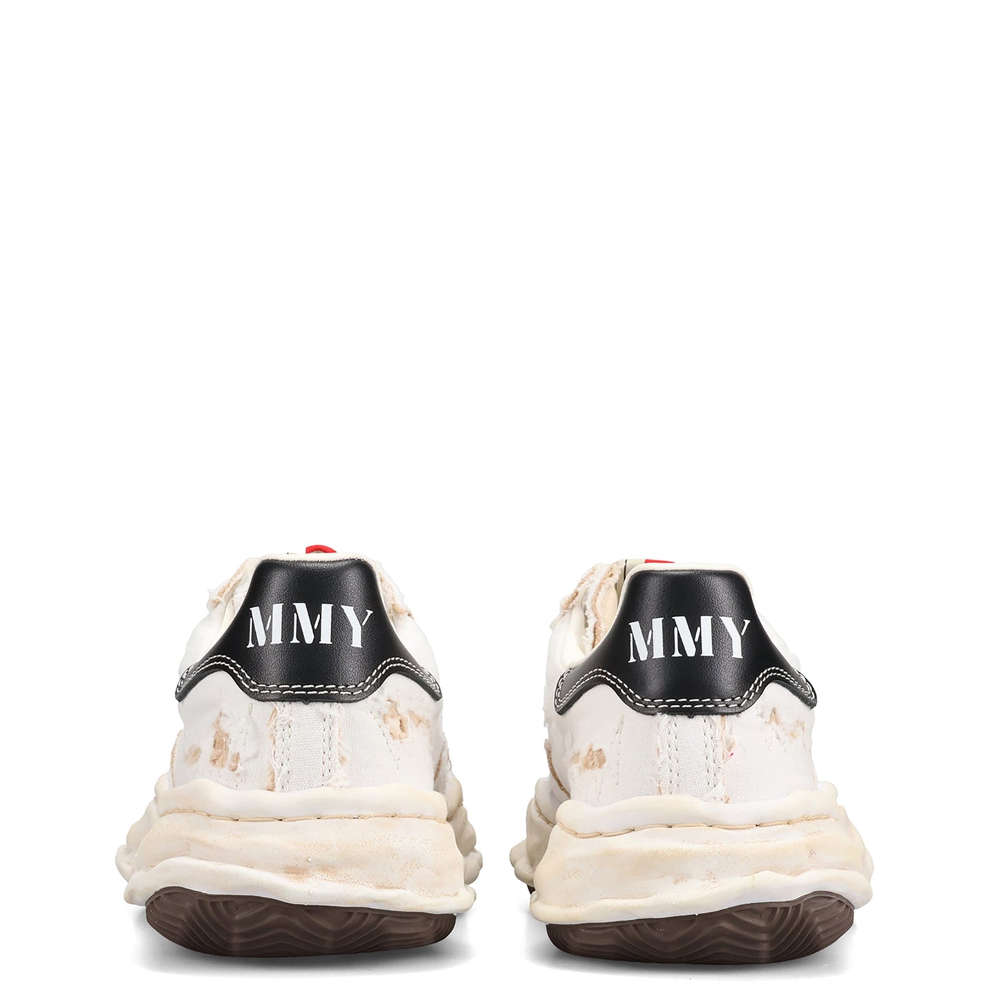BLAKEY / ORIGINAL SOLE RIPPING AND OVER DYEING CANVAS LOW-TOP SNEAKER / 011:WHITE