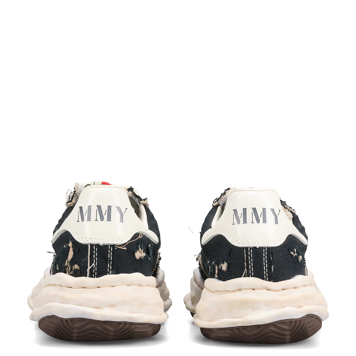 BLAKEY / ORIGINAL SOLE RIPPING AND OVER DYEING CANVAS LOW-TOP SNEAKER / 018:BLACK