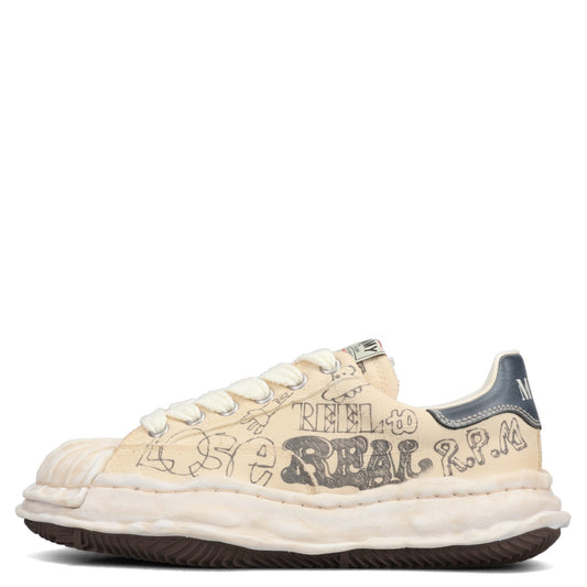 BLAKEY / ORIGINAL SOLE GRAFFITI PRINTED CANVAS LOW-TOP SNEAKER / 011:WHITE