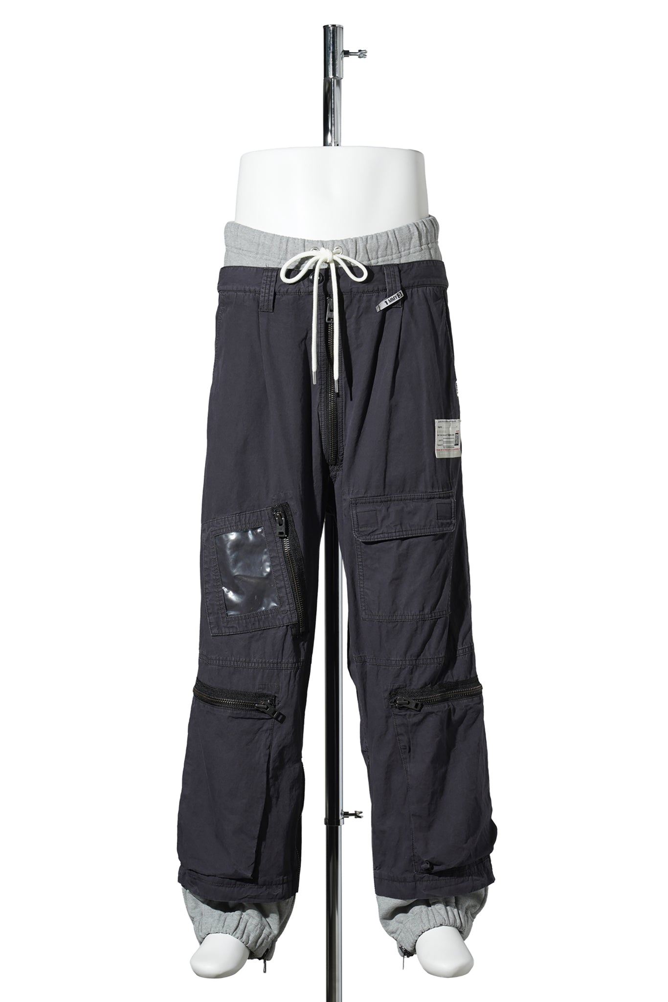 SWEAT COMBINED FLIGHT PANTS / BLACK